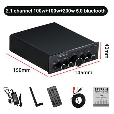 2.1 Kanal 100W Çıkış Gücü Kablosuz Bluetooth Dijital Ses Ev Ses için HIFI Güç Amplifikatörü