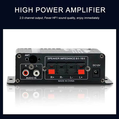 AK-270 12V Küçük Güçlü Bluetooth Ses Güçlendirici 2.0 Kanal Çıkış HIFI Ev Tiyatrosu Ses Sistemi için Mini Güç Güçlendirici