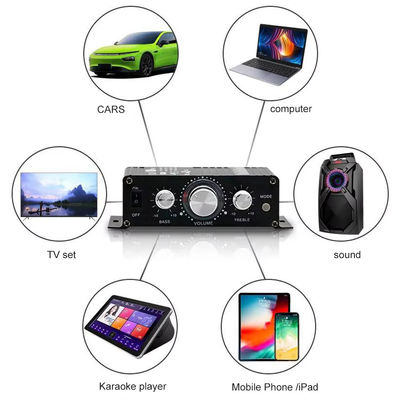 AK-270 12V Küçük Güçlü Bluetooth Ses Güçlendirici 2.0 Kanal Çıkış HIFI Ev Tiyatrosu Ses Sistemi için Mini Güç Güçlendirici