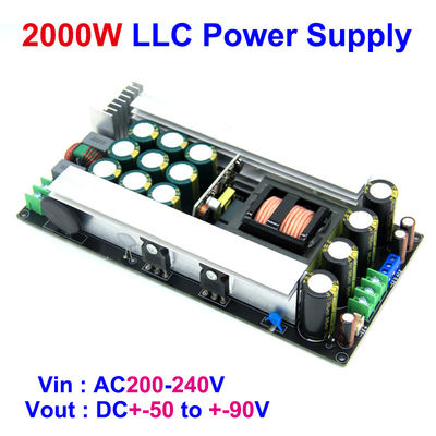 2000W LLC Çift DC 5 Yönlü Güç Tedarikçisi Dijital Ses Güçlendirici Modülü 50/60/70/80/90V Değiştirme