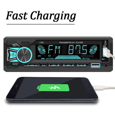 Evrensel 60Wx4 Araba Radyoları Stereo MP3 Oynatıcı FM Alıcı Radyo Stereo Sesli Müzik Dash AUX Girişi ile USB/SD