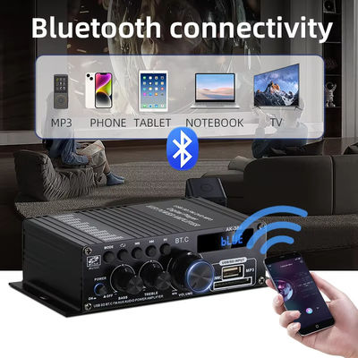 AK-380 2.0 Kanal Bluetooth v5.0 Ev Tiyatrosu için 100-300W çıkış gücü ile ses güçlendirici