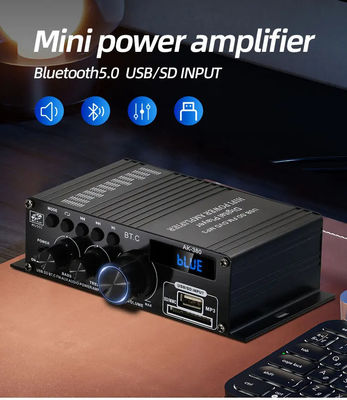 AK-380 5.0 Güçlendirici 2.0 Kanal Araba Ev Tiyatrosu Güçlendirici Mini HIFI Dijital Ses Güçlendirici Stereo USB OTG Giriş