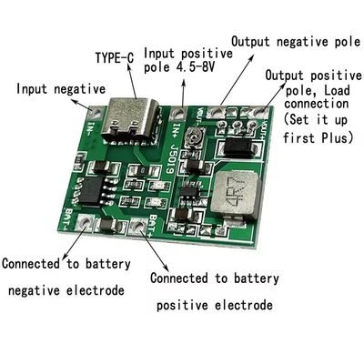 Tip-C USB 3.7V 9V 5V 2A DC-DC Değiştiriciler Taşıma Lityum Li-ion 18650 Pil Şarj cihazı 18650 Şarj cihazı Step Boost Güç kaynağı modülü