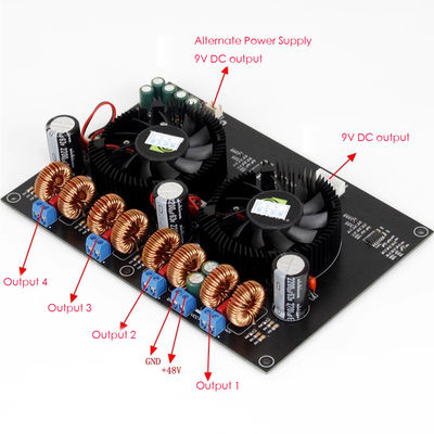 TPA3255 HiFi Ses için Dinamik Aralıklı 600W Yüksek Verimli D Sınıfı Amplifikatör Kartı