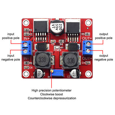 CA-2577 LM2596S 3A Step Down/Up DC-DC Otomatik Voltaj Düzenleme Modülü Board Mount Solar Panel Compatible Converter