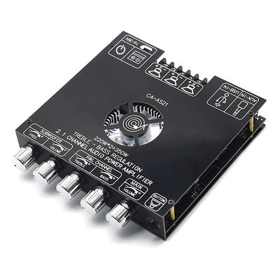 ZK-AS21 2.1 Kanal Dijital Güç Amplifier Board Modülü 220W*2+350W Yüksek Düşük Sesli Subwoofer TPA3255 BT Ev Ses AS21