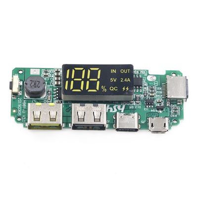 Çift USB 5V 2.4A Mikro / C Tipi LED USB Mobil Güç Bankası 18650 Şarj Modülü Lityum Pil Şarj Panosu Devre Koruması
