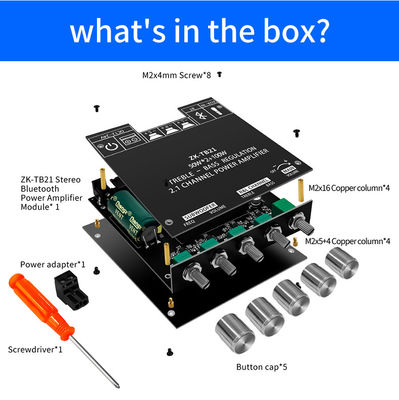 ZK-TB21 5.0 Subwoofer 50W*2+100W 2.1 Kanal Gücü Ses Stereo Bass AMP TPA3116D2 Amplifier Board ZK-TB21