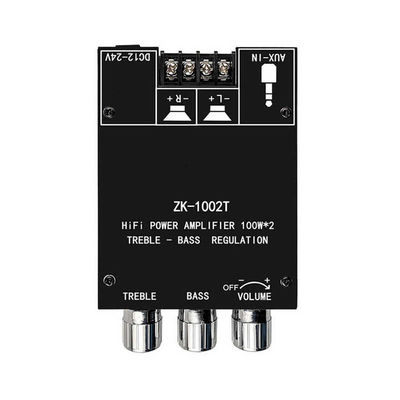 ZK-1002T HIFI 2.0 Kanal 5.0BT 100Wx2 Amplifier Board AUX İletişimli Stereo Subwoofer Hoparlör Modülü
