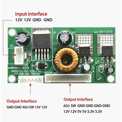 Creatall CA-1215 Board Mount DC-DC Converter 12V 5V 3.3V 1.5V LCD LED TV Step Down Voltage Inverter Güç Tedarik Modülü