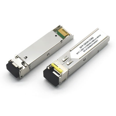 GPON PON 10G DWDM SFP 80KM Modülü 10G Veri Hızı 1310nm FTTH 5G Ağı için Dalga Uzunluğu 80km Uzaklık SM Optik Alıcılar