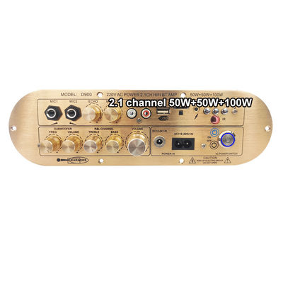 Yüksek Güçlü D900 2x50W+100W İthal IC Bluetooth Kartlı 2.1 Kanallı Ev Amplifikatörü