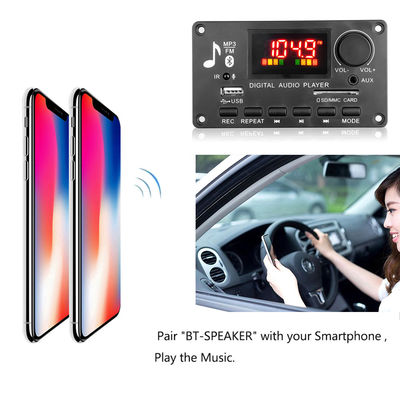80W Amplifier Board Bluetooth 5.0 MP3 Dekoder Board with DC 5V-26V Power Range for Car Audio