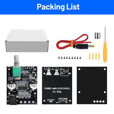 ZK-502L 2.0 Kanal Dijital Amplifier Board Ev Tiyatrosu HIFI Amplifier BT5.0 50WX2 Metal Malzeme Stereo Board ZK-502L