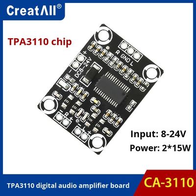 CA-3110 D Sınıfı Amplifier Board 2x15W 8-24V DC Stereo Modülü
