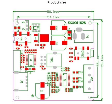 CA-1017 24V çıkışlı 30W Stereo Bluetooth Amplifier Board
