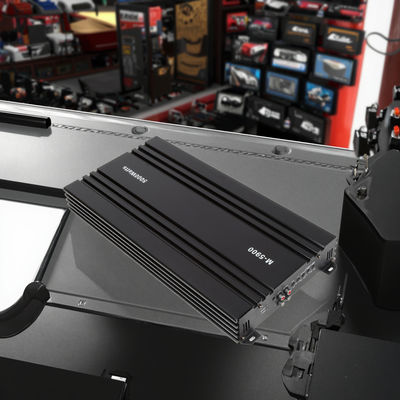 12V 5000W Yüksek Güçlü Mono Sınıf D Araba Ses Güç Amplifikatörü 5000 Watt Subwoofer ve Geçiş Filtreleri