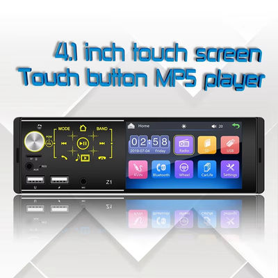 4.1 inç taşınabilir araba stereosu Bluetooth MP5 çalar için çift USB HD dokunmatik ekran renkli ışıklar Autoradio Araba Radyo DVD için CD VCD