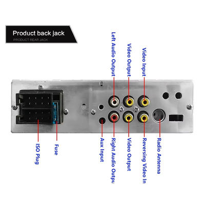 4.1 inç taşınabilir araba stereosu Bluetooth MP5 çalar için çift USB HD dokunmatik ekran renkli ışıklar Autoradio Araba Radyo DVD için CD VCD