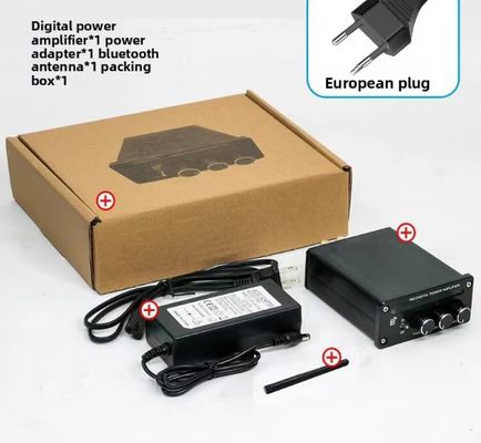 2.0 Kanal 2*100W BT 5.0 RGB Işık Ayarlanabilir Tiz Bas Yüksek Güçlü Doğrusal Amplifikatör Yeni Dijital Stereo Ev Mini Hifi