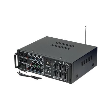 BT-9999 2.0 Kanal 300W Ev & Araba Amplifikatörü Yüksek Güçlü BT Kablosuz EQ Ekolayzer Çift Kullanımlı 12V/220V Metal Malzeme Alıcısı