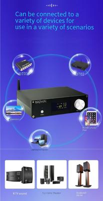 A600Y Aktif Ev Sineması Güç Amplifikatörü 5.1 Çok Kanallı 5*50W+100W Bağımsız Ayarlama Uzaktan Kumanda BT 5.3 Subwoofer