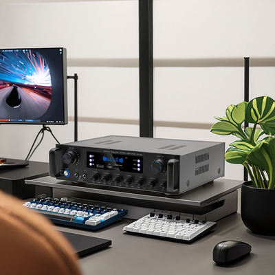 AV-628 Profesyonel 5.1 Kanal 600W Ev Koaksiyel Subwoofer Güçlendirici Yüksek Güçlü Model BT Fiber Optic Alıcı Sınır ötesi