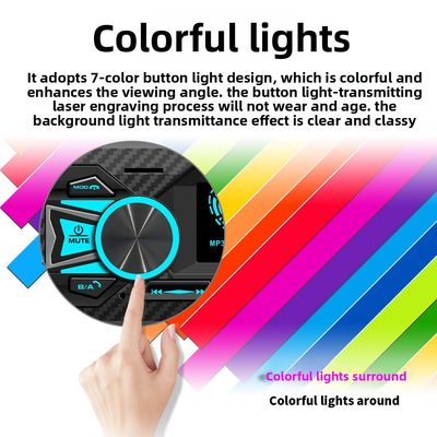 Creatall Evrensel Araba MP3 Çalar Büyük Ekran Eller Serbest Radyo AM USB Bağlantısı FM Verici Kayıpsız Ses Kalitesi Amplifikatör