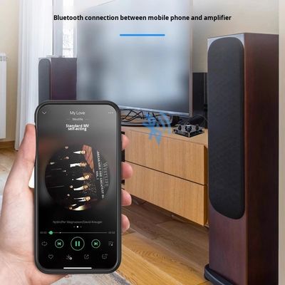 2.0 Kanal Yüksek Güçlü 100W Kablosuz Karaoke Amplifikatörü BT Kayıpsız Kod Çözme HDML ARC Optik Fiber Koaksiyel Elektronik Stok