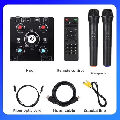 2.0 Kanal Yüksek Güçlü 100W Kablosuz Karaoke Amplifikatörü BT Kayıpsız Kod Çözme HDML ARC Optik Fiber Koaksiyel Elektronik Stok