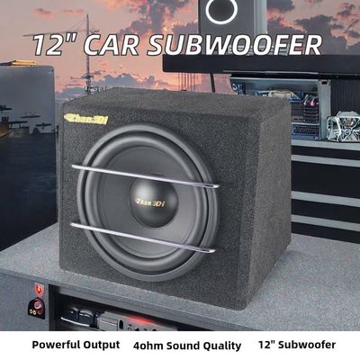 Toptan fiyat 12/10 Inch Yüksek Güçlü Araba Ses Subwoofer 4ohm 12v Hoparlörler