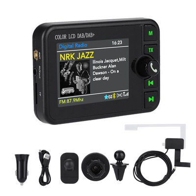 2,4 İnç Renkli LCD DAB/DAB+ Radyo Alıcısı BT Kablosuz Uyumlu MP3 Çalar FM Araba Dijital Sinyal Yayını 1 Yıl Garantili