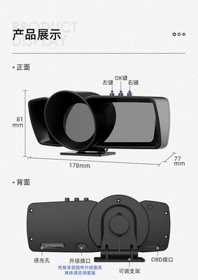 2023 OBD2 GPS Hız Ekranı, Araba Elektronikleri için Head-Up Ekranı (HUD) Çoklu Arayüzlü Akıllı Ölçeci