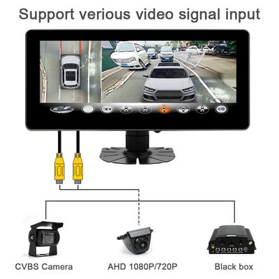 10.25 inç Full HD IPS Dokunmatik Ekran Geniş Ekran Monitör, Kuş Bakışı MDVR Kara Kutusu için UART/RS232 Protokolünü Destekler 1 Yıl