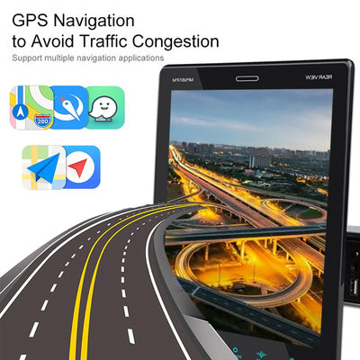 Evrensel 9.5\" 2 Din Android Navigasyon GPS Araba Multimedya Oynatıcı Gösterge Paneli Araba Radyosu Dokunmatik Ekran USB Carplay FM WIFI
