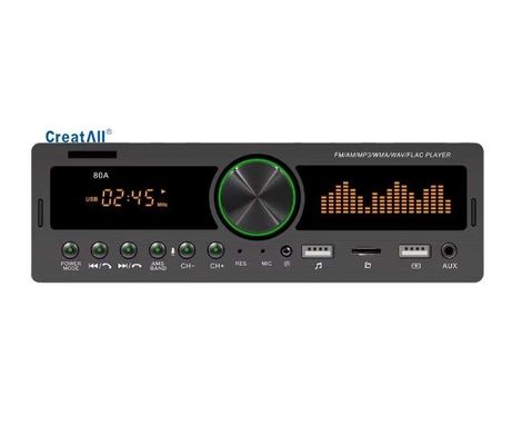 Creatall Yeni Araba MP3 çalar USB Flash sürücü yuvası BT Kablosuz FM Radyo Elsiz MP3 ve TF kartlarıyla uyumludur