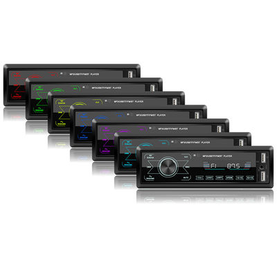 Creatall M10 Çift USB Araç MP3 Çalar BT Kablosuz Dokunmatik Ekran Renkli Işıklar Kart Yuvası U Disk Radyo Entegrasyonu Eller Serbest