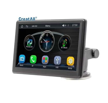 Creatall 7 İnç Taşınabilir Kablosuz CarPlay MP5 Oynatıcı Bluetooth Yeni Sınır Ötesi Multimedya Kart Yuvası Kafa Ünitesi WAV'yi Destekler