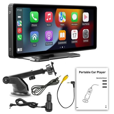 Creatall 10.26 inç Carplay Portable Screen MP5 Navigasyon BT kablosuz araba oynatıcısı için geri bağlantı USB pano
