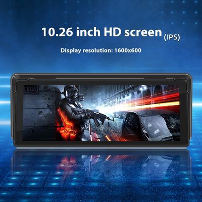 Creatall 10.26 inç Taşınabilir Araba MP5 Oynatıcı BT HD Arka Görüş Kamerası FM Verici Kablosuz CarPlay Gösterge Paneli