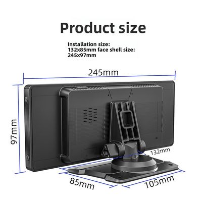 Creatall Sınır Ötesi 10.26 inç Geniş LCD Ekranlı Carplay Navigasyon Yüksek Çözünürlüklü Geri Görüş Kamerası USB Bağlantılı BT Oynatıcı