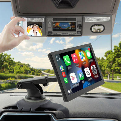 Creatall 9 inç taşınabilir yüksek çözünürlüklü MP5 çalar Büyük Ekran Görüntüleyici Kablolu / Kablosuz Carplay için Bluetooth Tablosu 1 Yıl