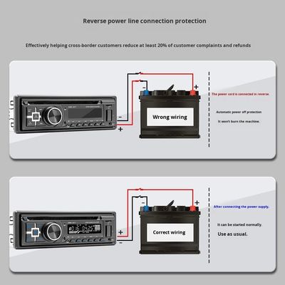 Creatall Single-Dash Dashboard DVD oynatıcı Bluetooth HD Müzik FM Radyo MP3 USB Elsiz Araba Kartı yuvası