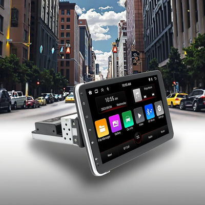 Creatall 10.1 İnç Merkezi Kontrol Araba Android GPS Navigasyon Ünitesi CarPlay için BT USB 360 Derece Dönen Ekran Tek Kafa