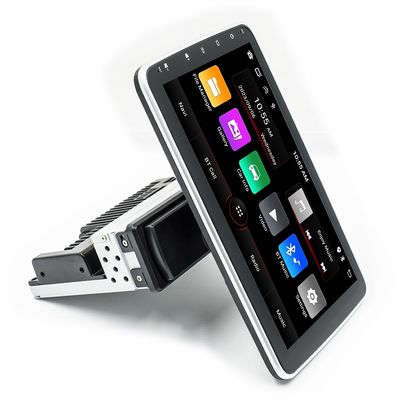 Creatall 10.1 İnç Merkezi Kontrol Araba Android GPS Navigasyon Ünitesi CarPlay için BT USB 360 Derece Dönen Ekran Tek Kafa