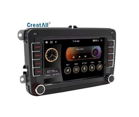 Creatall Volkswagen 7 Inç Android Navigasyon GPS Carplay Tablo Kablosuz Merkezi Kontrol Tüm İçinde Bir Makine 1 Yıl