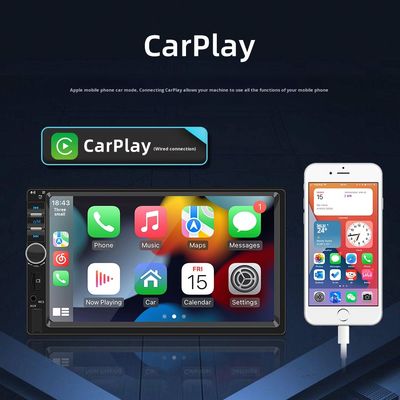Creatall 7 Inç HD Büyük Ekran Araç Radyo Merkezi Kontrolü MP5 BT CarPlay ile USB Destek WAV MP3 APE AAC FLAC taşınabilir