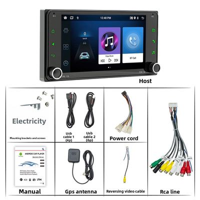 Creatall 7 inçlik Android Araç GPS Navigasyon Tablosu DVD için All-In-One Merkezi Araç Kablosuz BT CarPlay Dokunma için özel