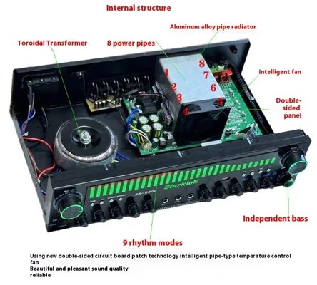 SR-8800 5.1 Kanal Ev Amplifikatörü (Özel Kalıp ve OEM Marka Özelleştirmesi)